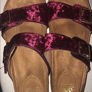 Sears velvet sandals